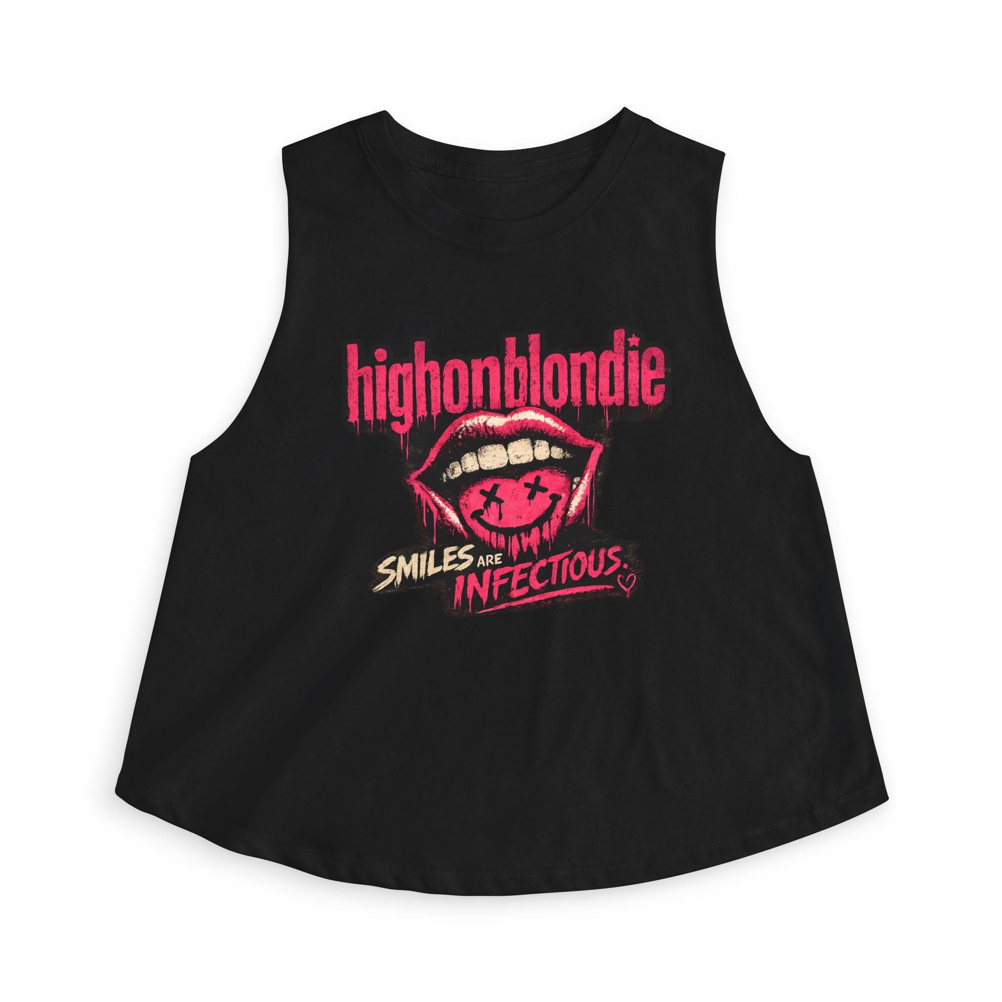 Smiles Are Infectious Crop Top | After Dark Collection