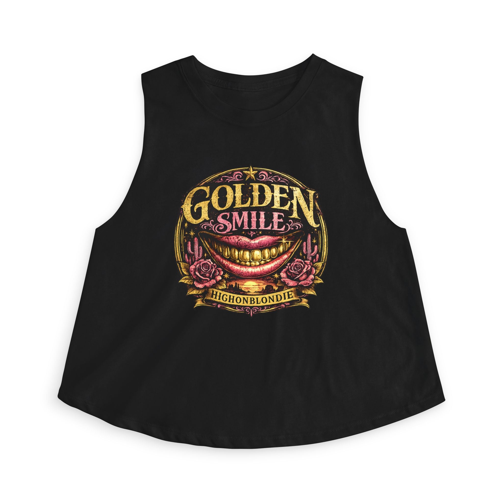 Golden Smile Crop Top | After Dark Collection