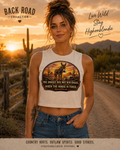 The Donkey May Not Win Races Crop Top | Back Road Collection