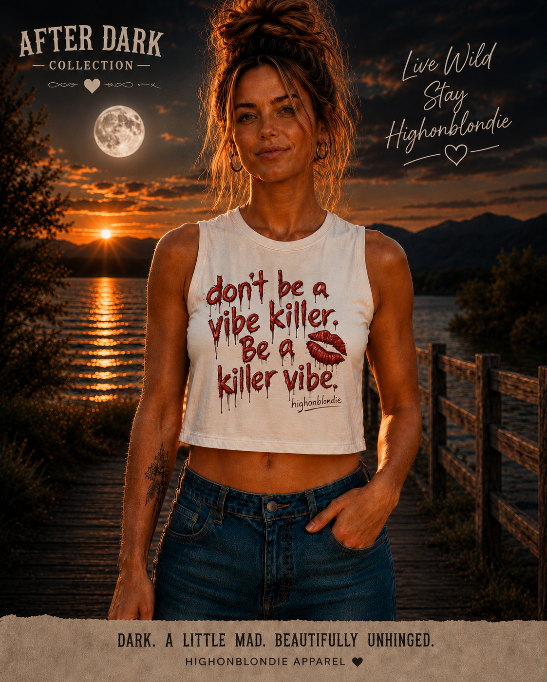 Killer Vibe Crop Top | After Dark Collection