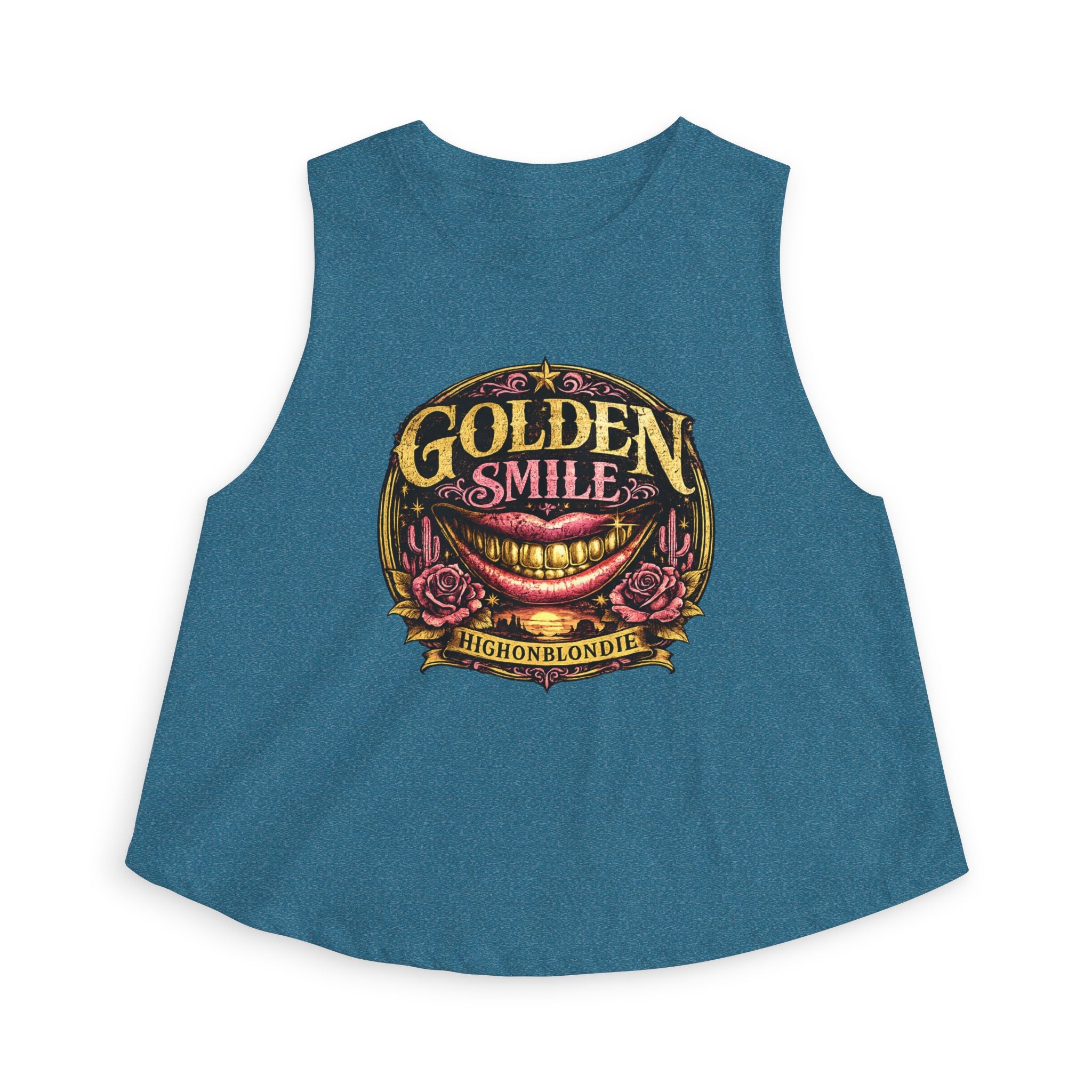 Golden Smile Crop Top | After Dark Collection