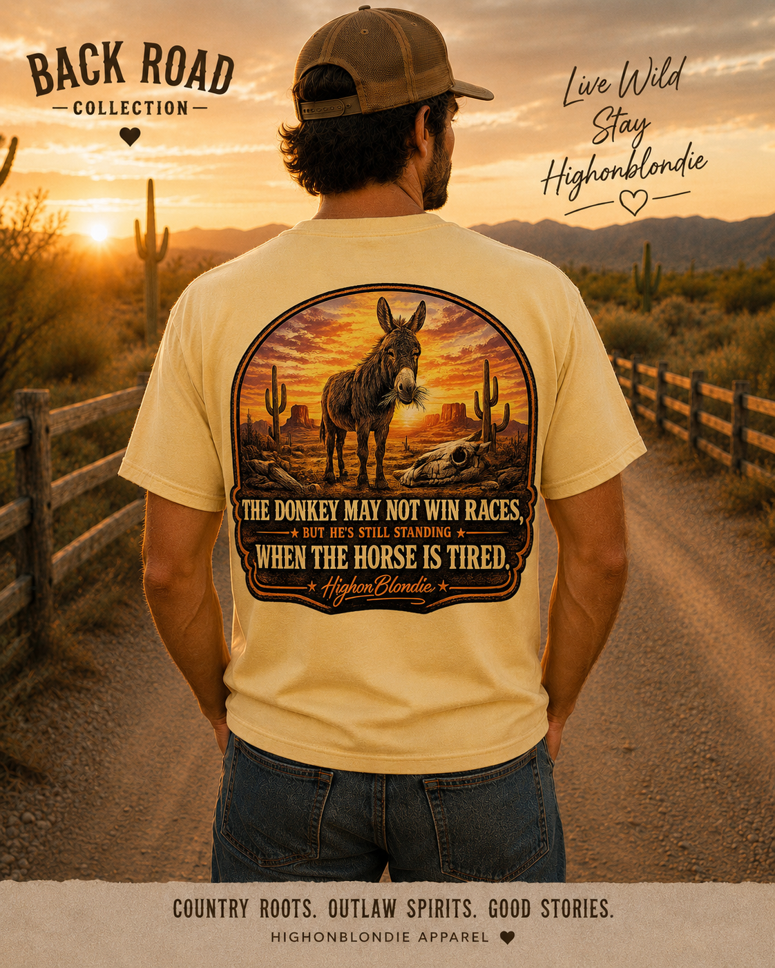 The Donkey May Not Win Races | Back Road Collection