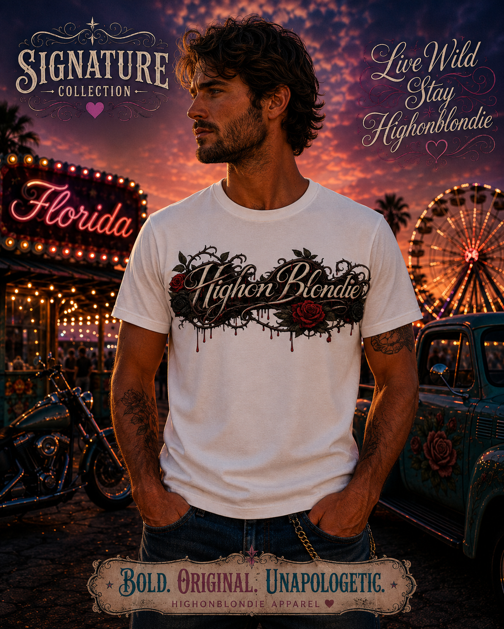 HighonBlondie Bleeding Roses | Signature Collection