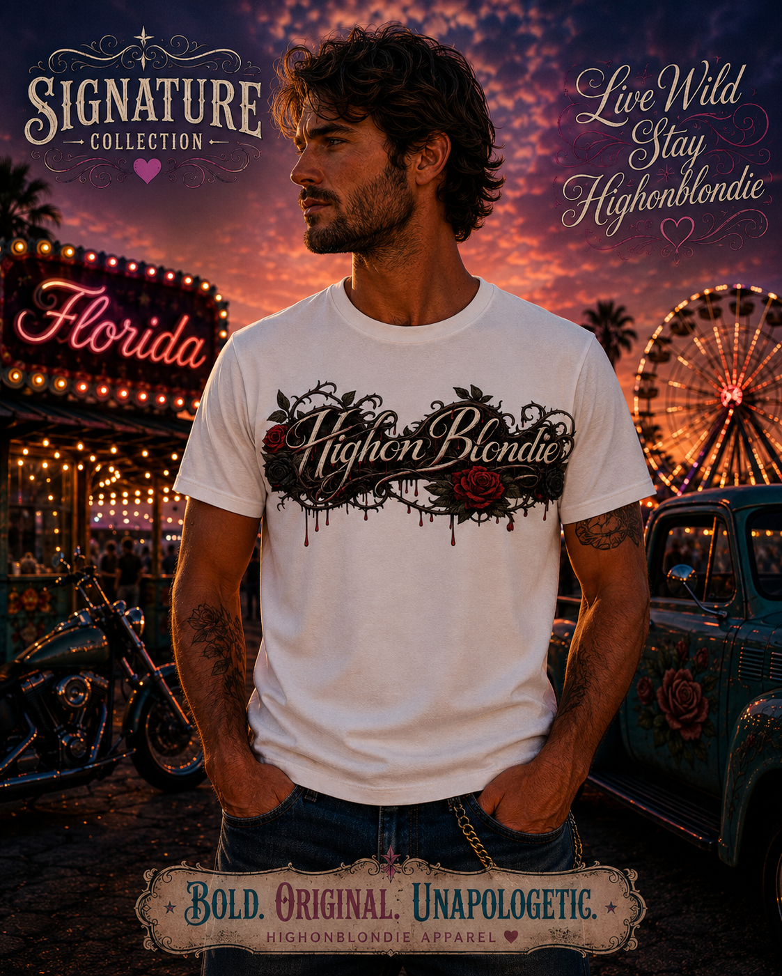 HighonBlondie Bleeding Roses | Signature Collection