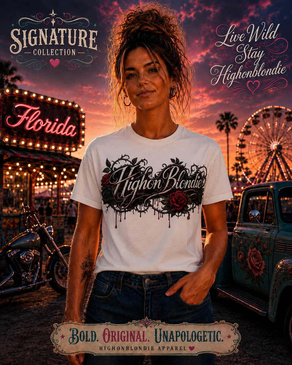 HighonBlondie Bleeding Roses | Signature Collection