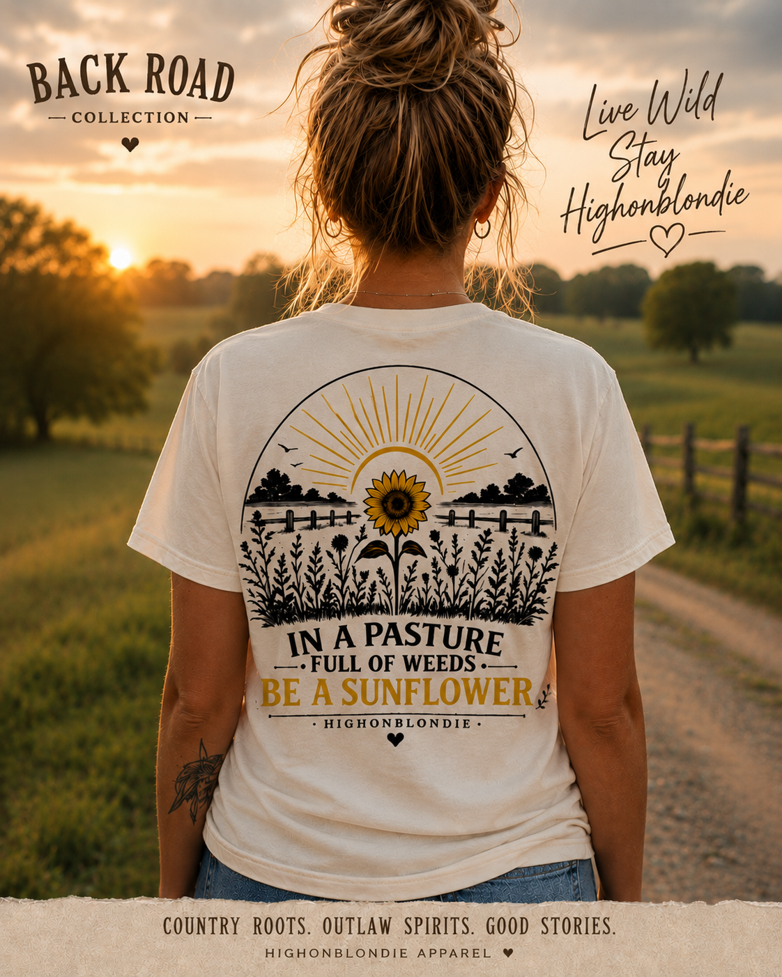 Be a Sunflower | Back Road Collection